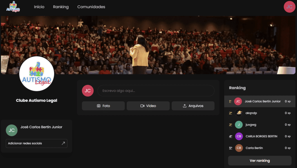 Comunidade exclusiva de alunos do curso Autismo Legal Para Todos